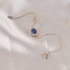 925 Silver Tanzanite Halo Bracelet
