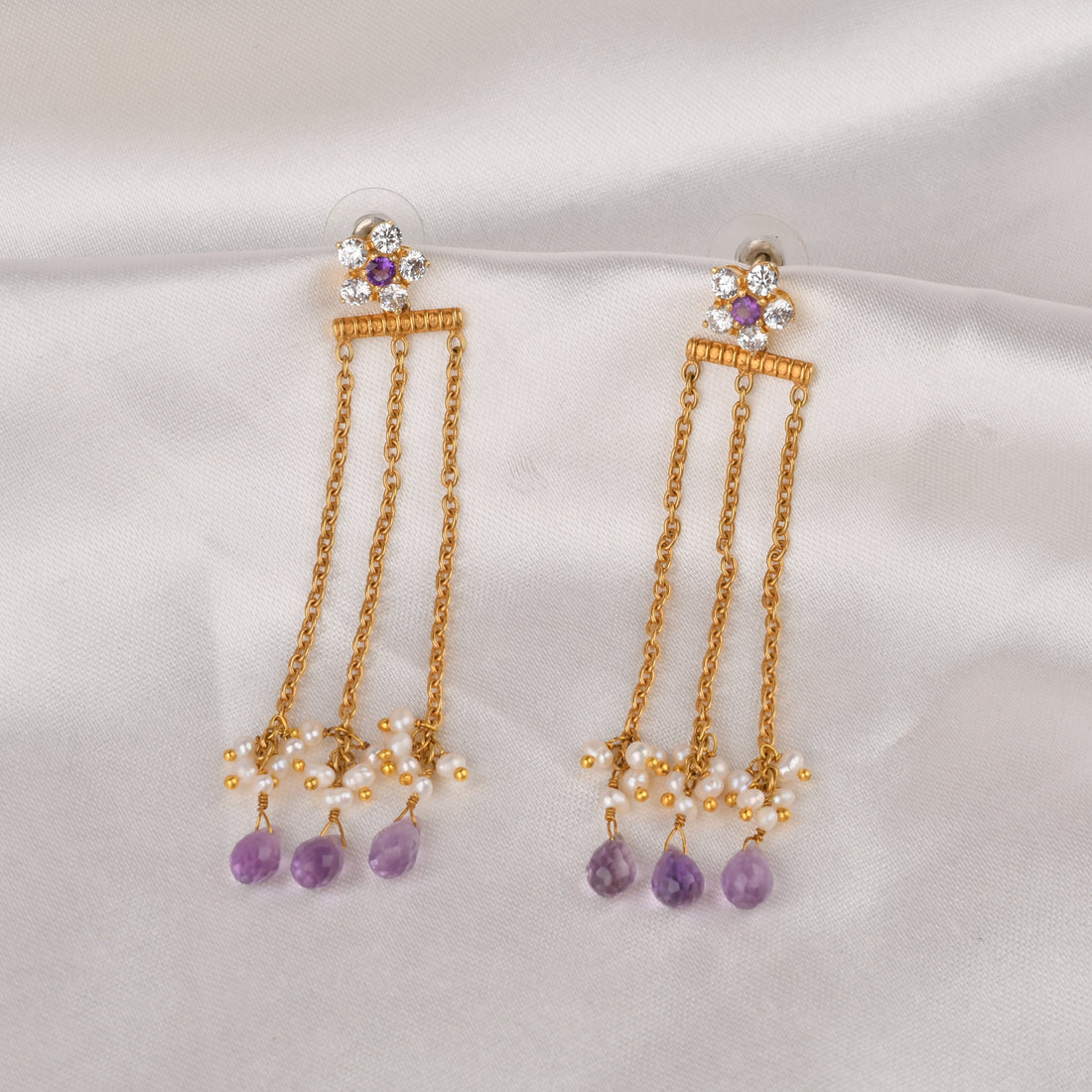 Amara Chain Drop Earrings