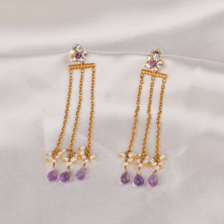 Amara Chain Drop Earrings