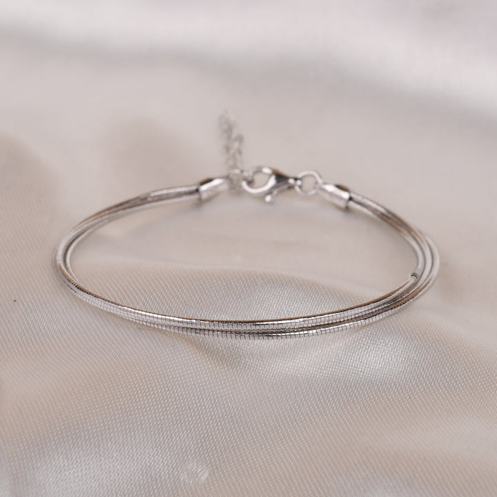 Classic Silver Layer Bracelet