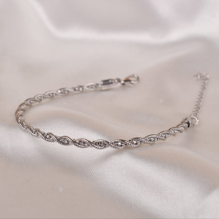 Classic Silver Twist Bracelet