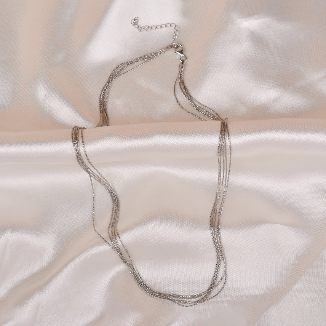 Multi Line 925 Silver Chain (Silver Tone)