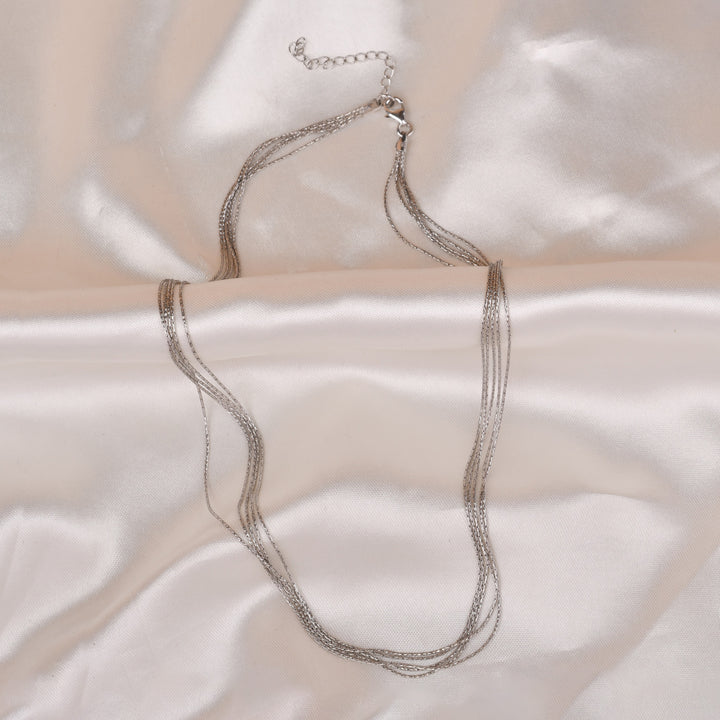 Multi Line 925 Silver Chain (Silver Tone)