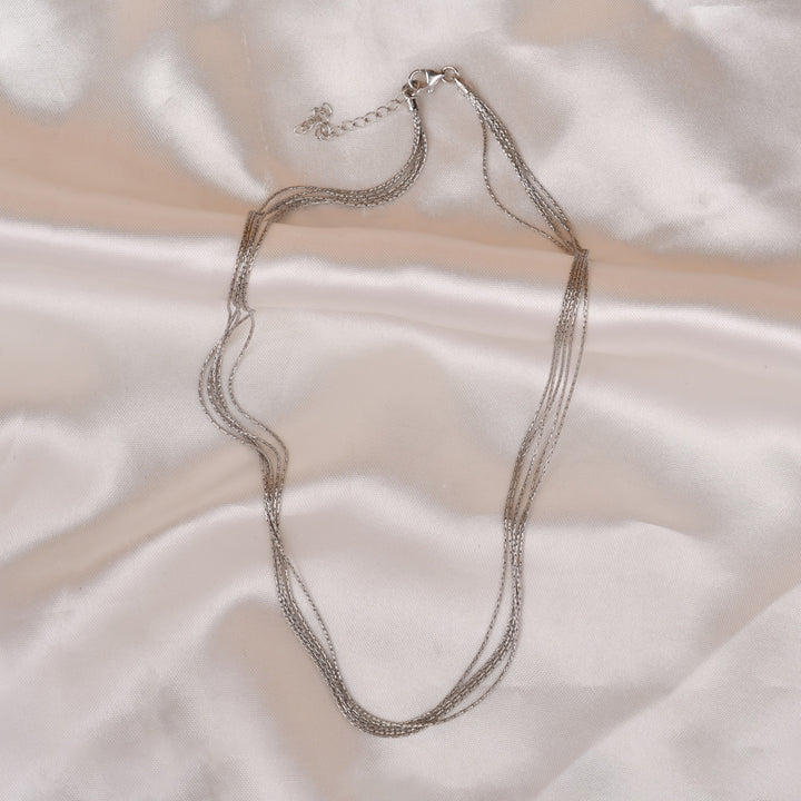 Multi Line 925 Silver Chain (Silver Tone)