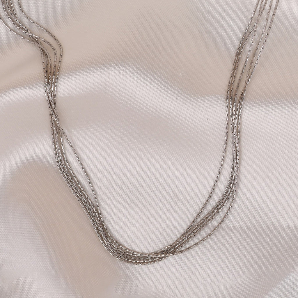 Multi Line 925 Silver Chain (Silver Tone)