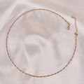 Dual Tone Twist 925 Silver Chain