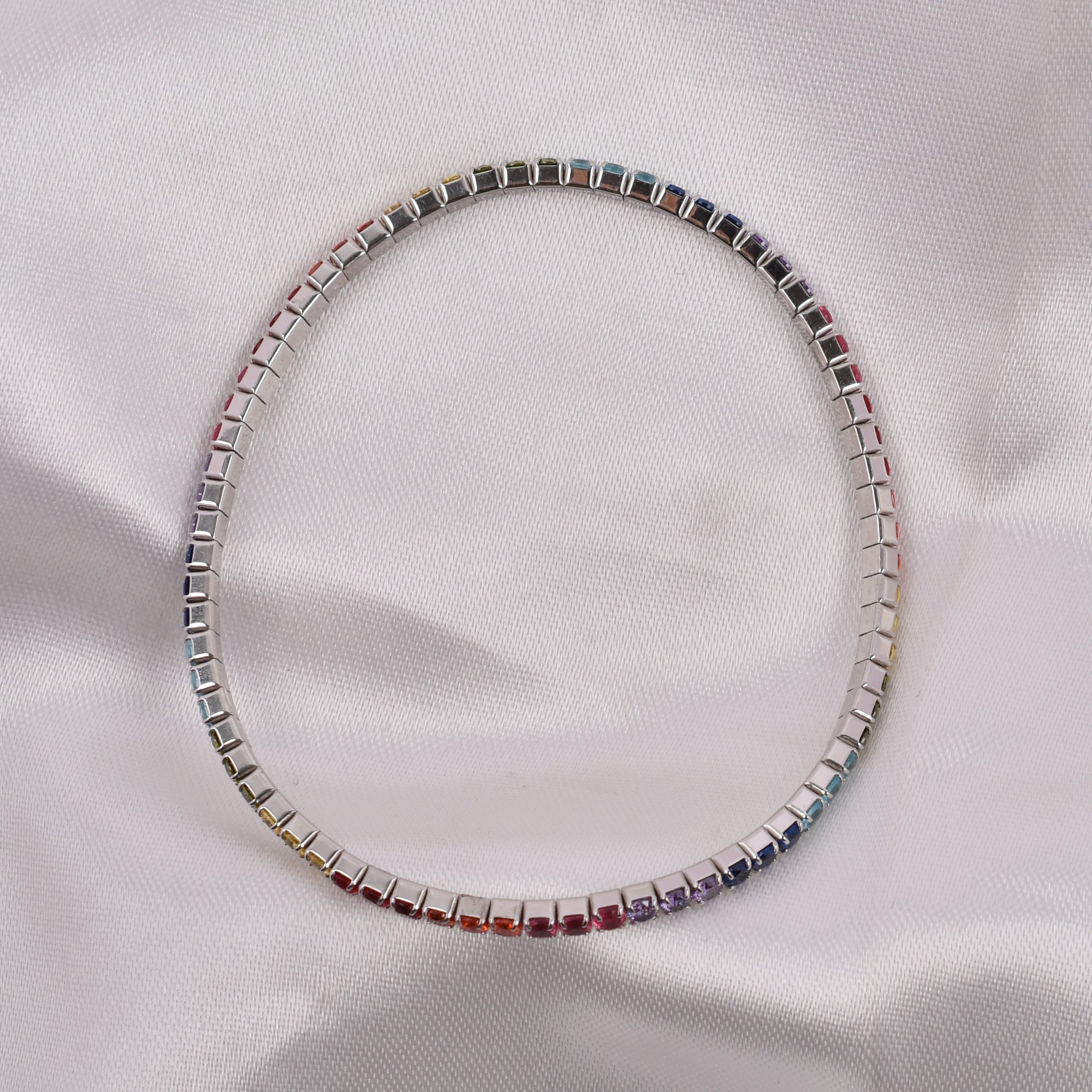 Rainbow Tennis Bracelet