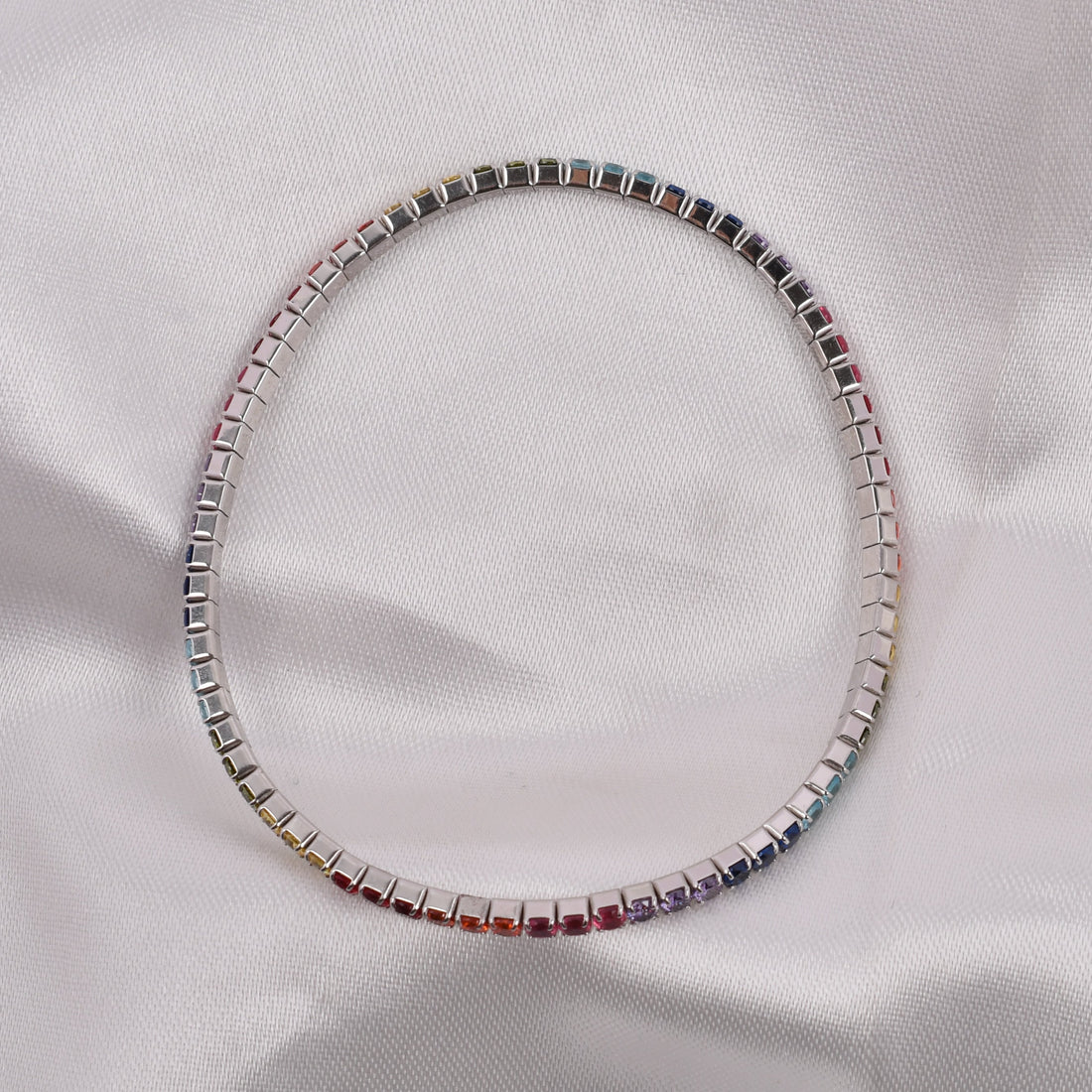 Rainbow Tennis Bracelet