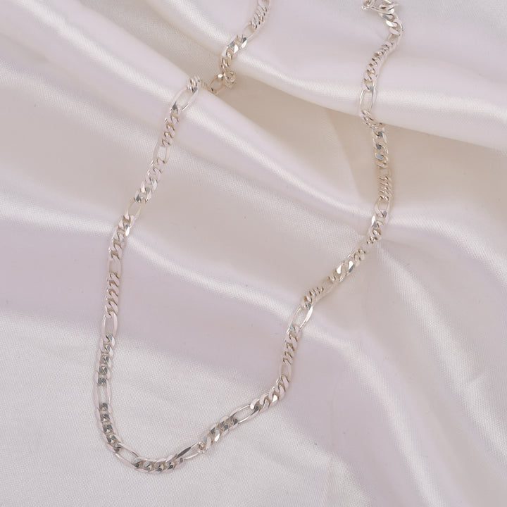 925 Sterling Silver Figaro Chain for Men