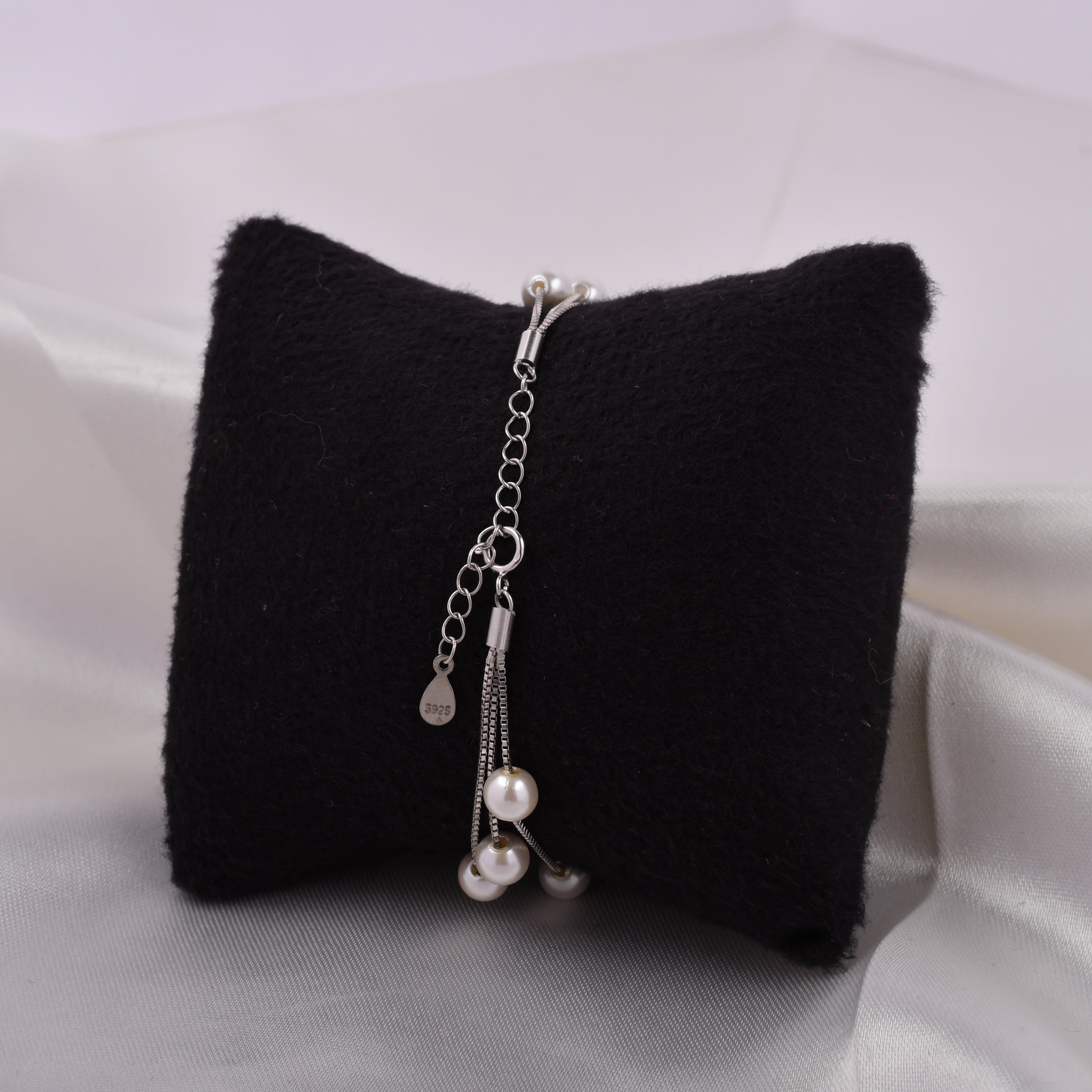 Triple Line Pearl Bracelet