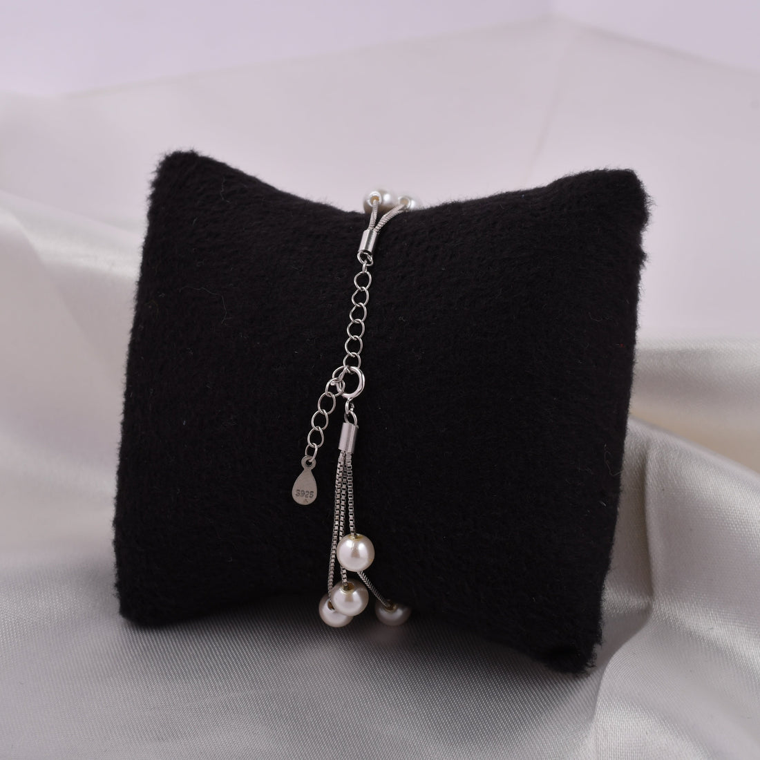 Triple Line Pearl Bracelet