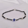 Nazar Black Bead 925 Silver Anklet