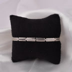 925 Silver Men's Geometric Link Bracelet
