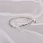 Luna Pearl Silver Bangle