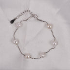 Single Line Pearl Bracelet