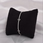 Clover 925 Silver Tennis Bracelet