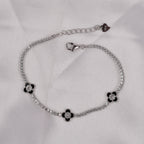 Clover 925 Silver Tennis Bracelet