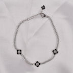 Clover 925 Silver Tennis Bracelet