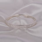 Greek Line 925 Silver Kada for Men