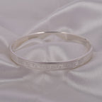 Greek Line 925 Silver Kada for Men