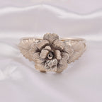 Petal Layer Silver Bangle