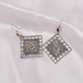 Classic Floral Grid Earrings