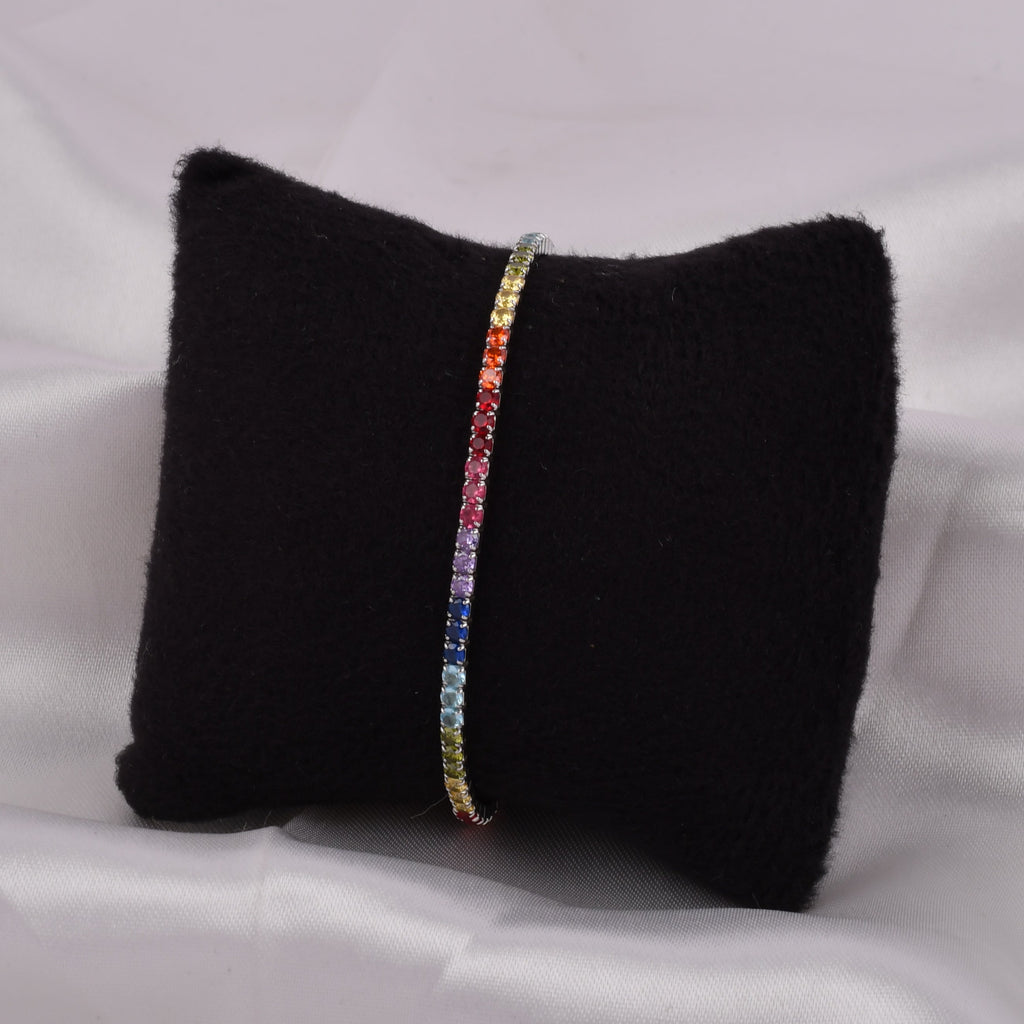 Rainbow Tennis Bracelet