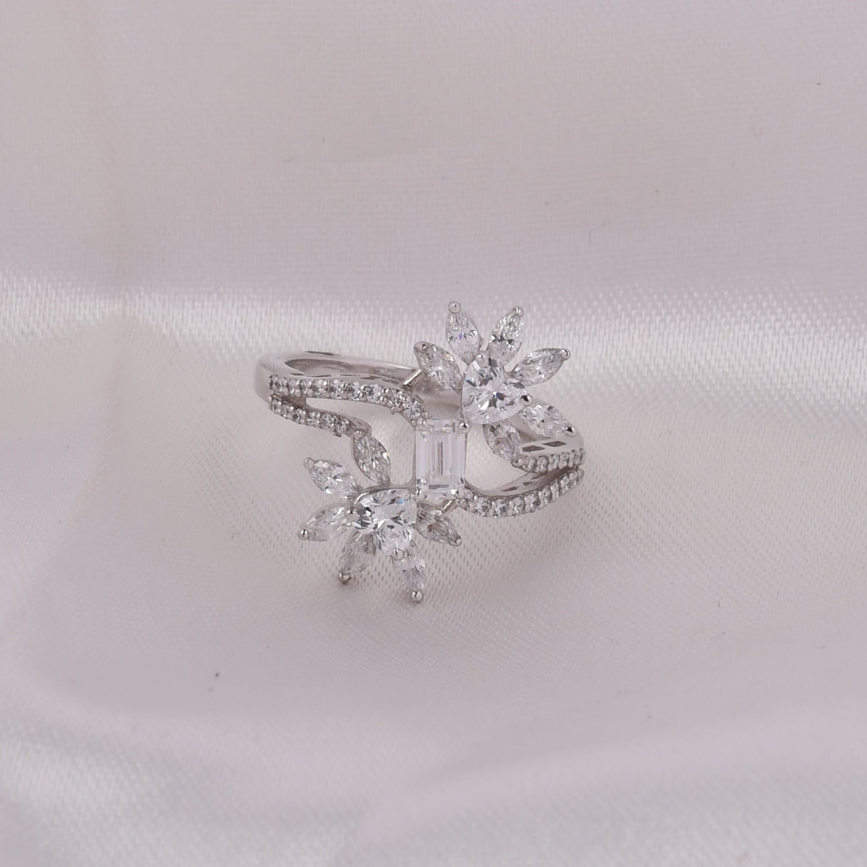 Swarovski Floral Vine Ring