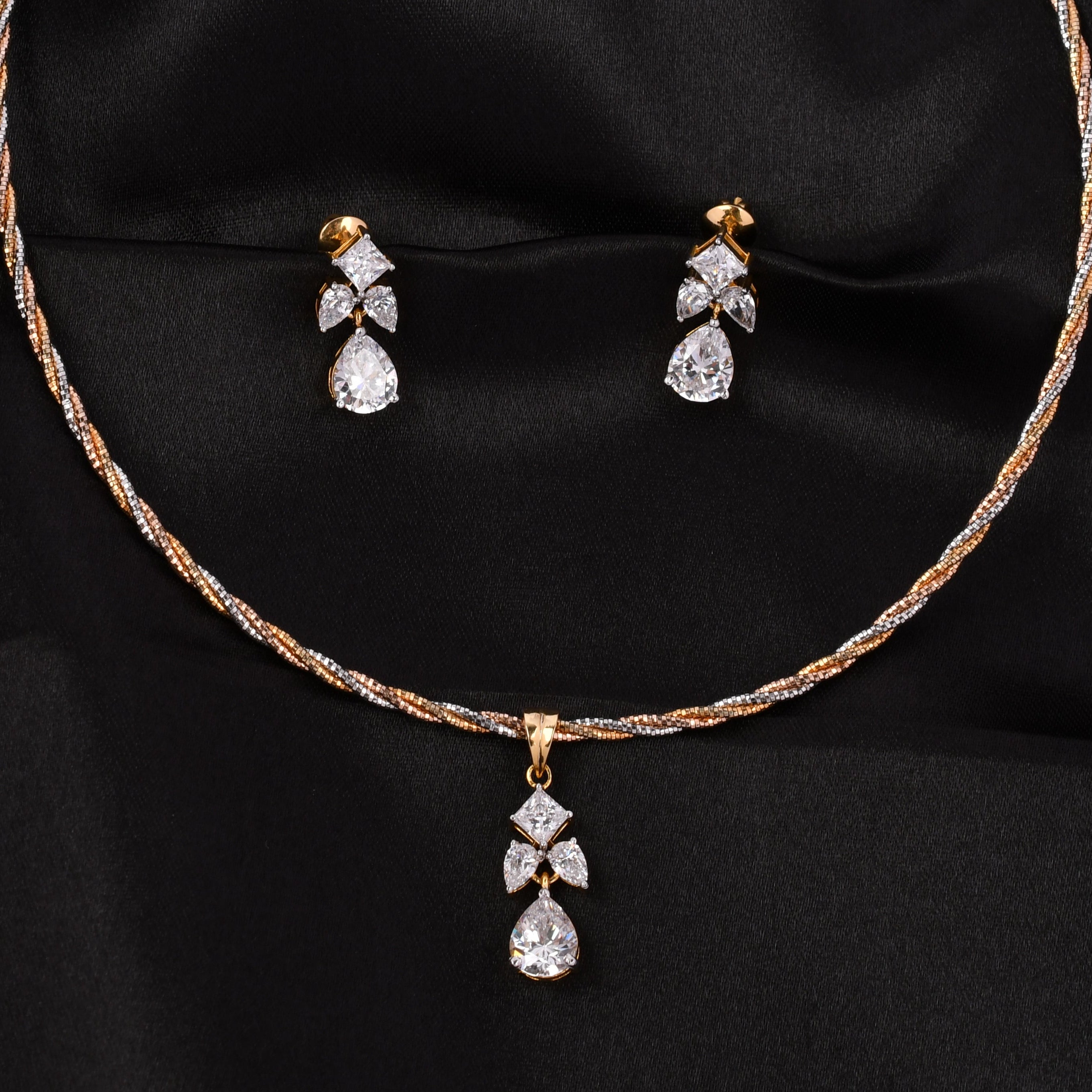 Swarovski Teardrop Pendant Set