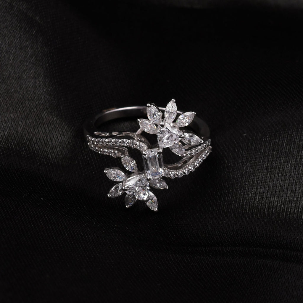 Swarovski Floral Vine Ring