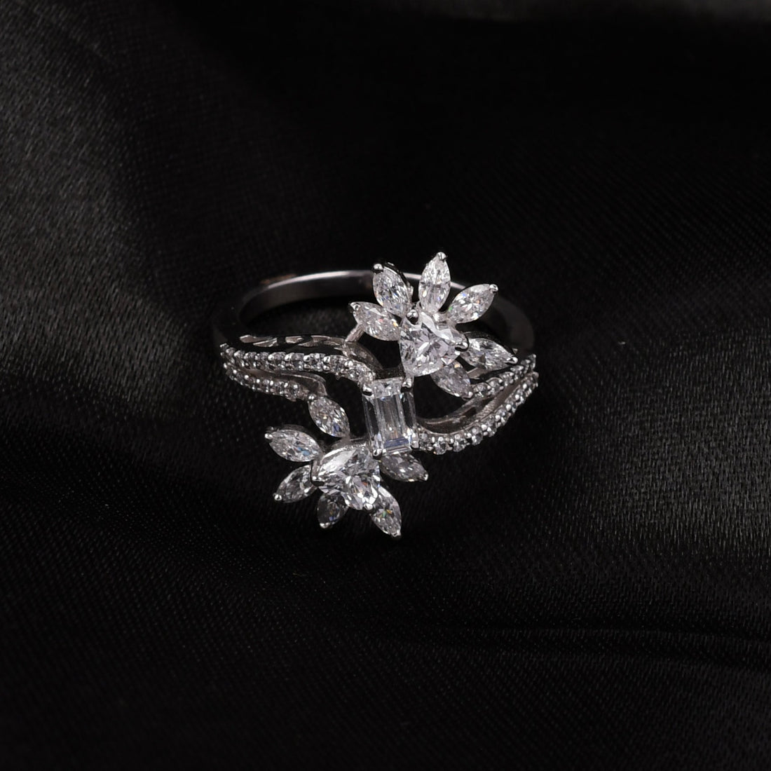 Swarovski Floral Vine Ring