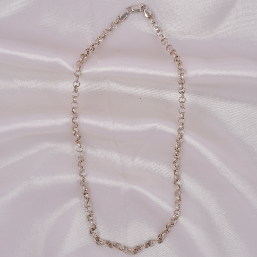 925 Sterling Silver Rolo Chain for Men