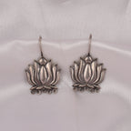 925 Silver Lotus Earrings