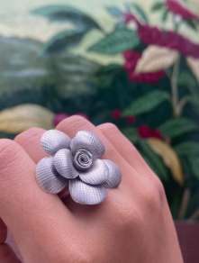 Silver Bloom Ring