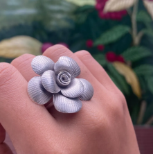 Silver Bloom Ring