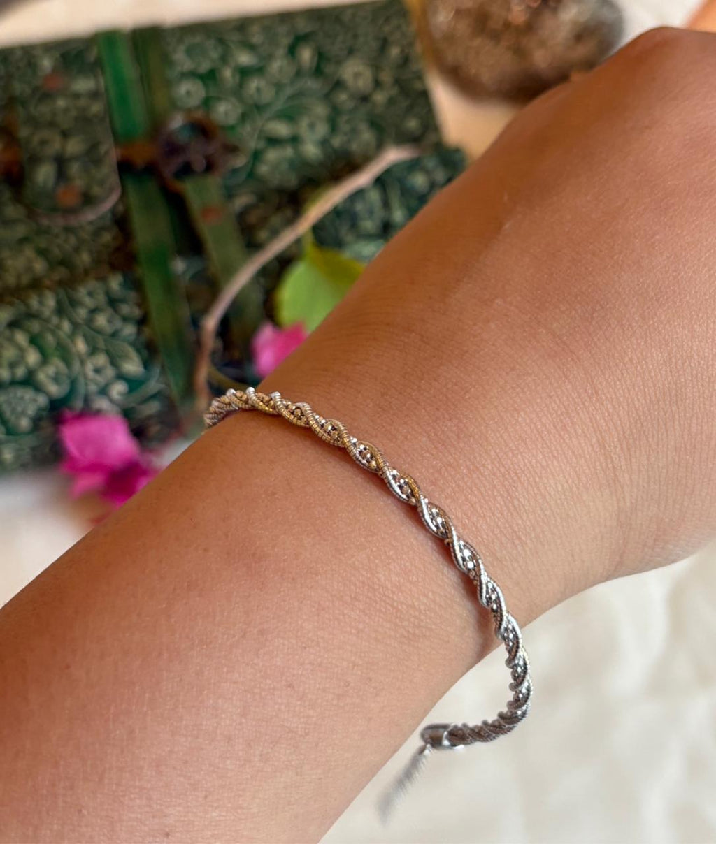 Spiral Silver Bracelet
