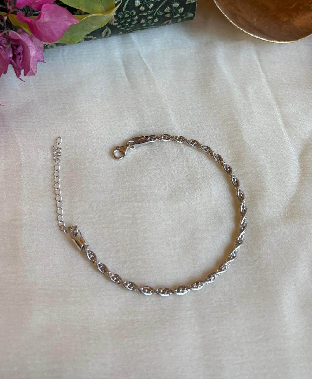 Spiral Silver Bracelet