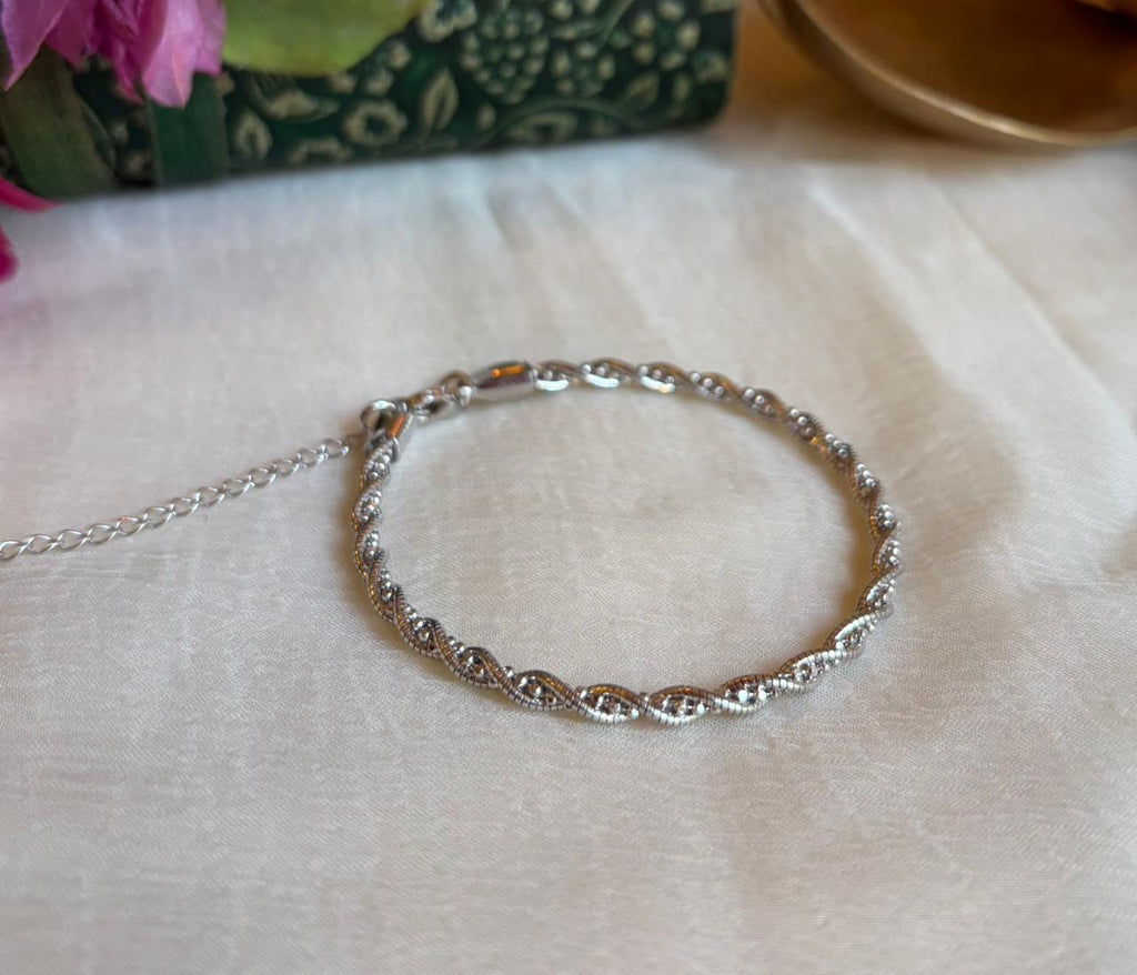 Spiral Silver Bracelet