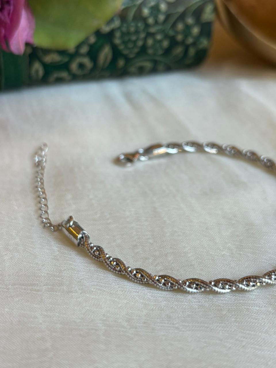 Spiral Silver Bracelet