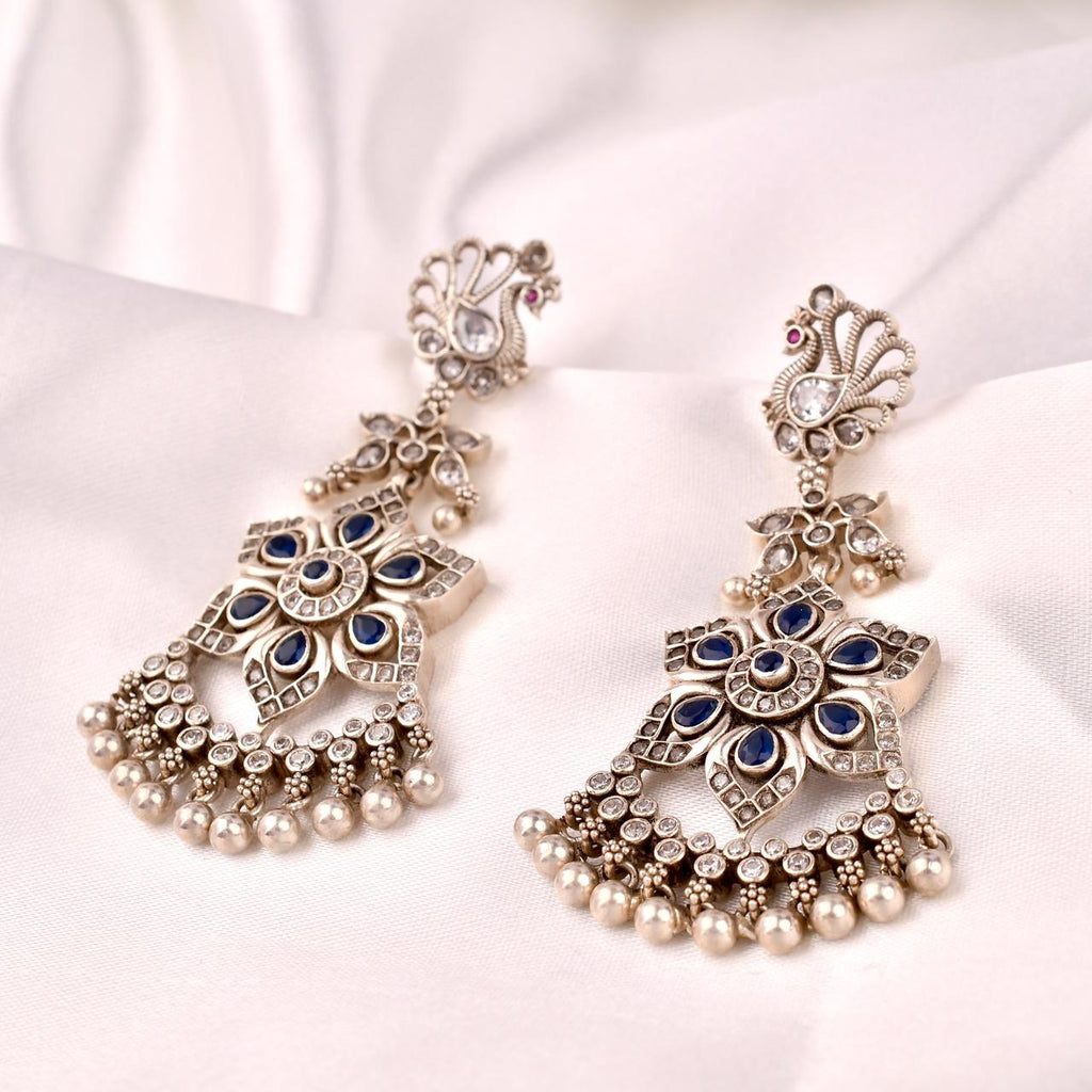 Peacock Chandbali Earrings