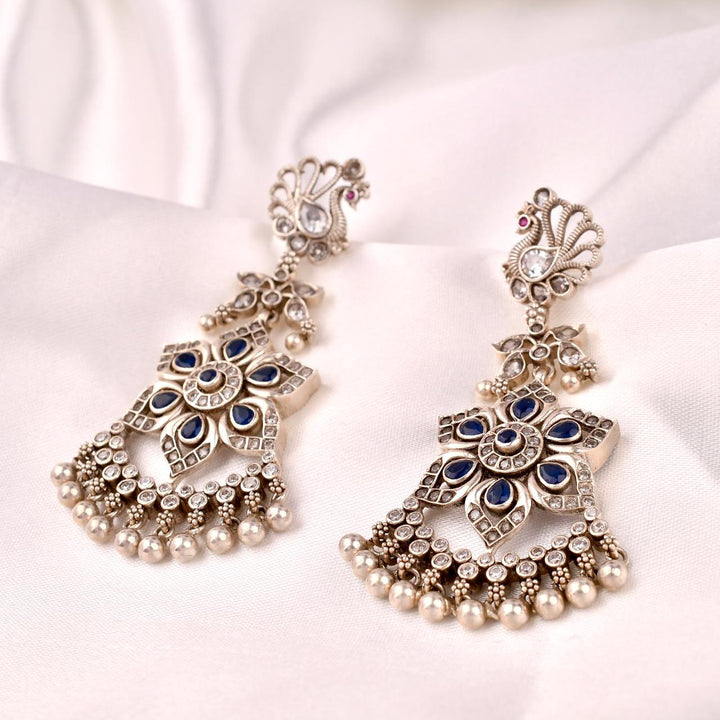 Peacock Chandbali Earrings