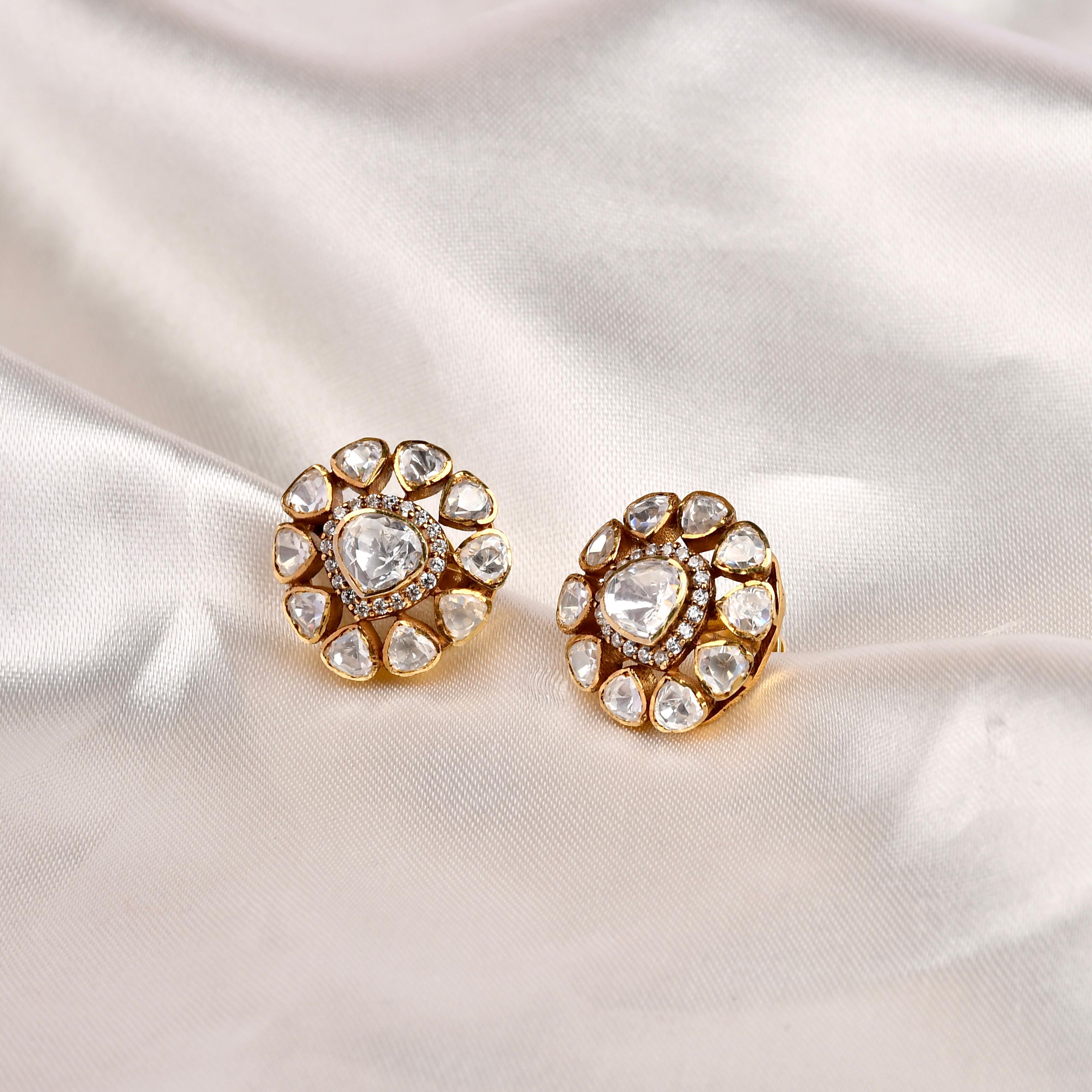 Classic Polki Studs