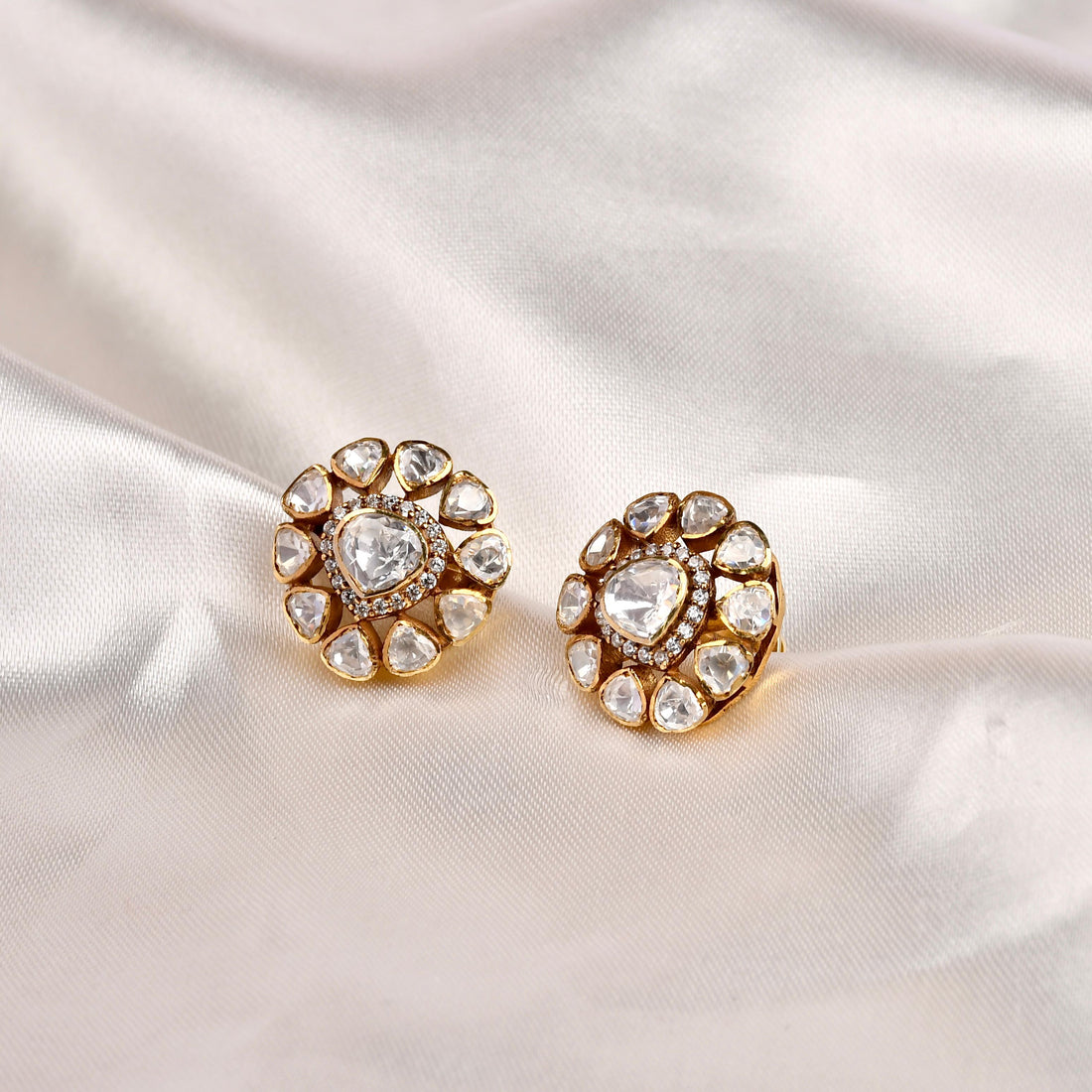 Classic Polki Studs