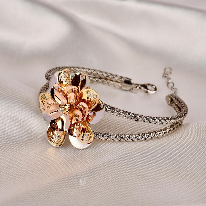 Statement Spark Triple Tone Bracelet
