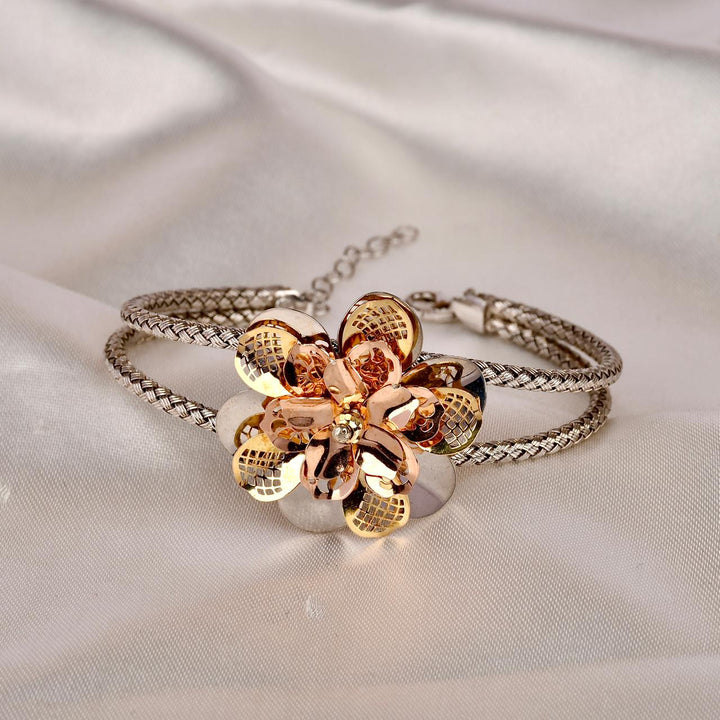 Statement Spark Triple Tone Bracelet