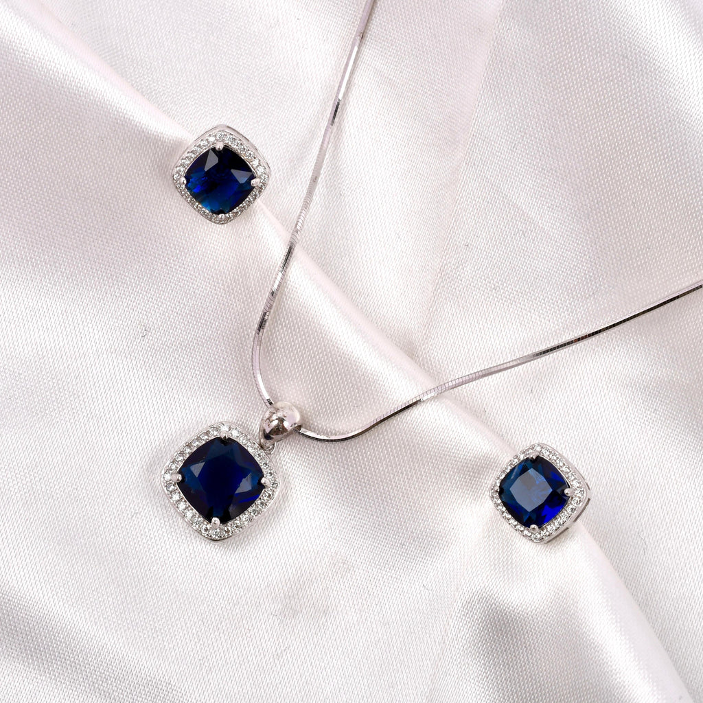 Midnight Square Pendant Set