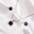 Midnight Square Pendant Set