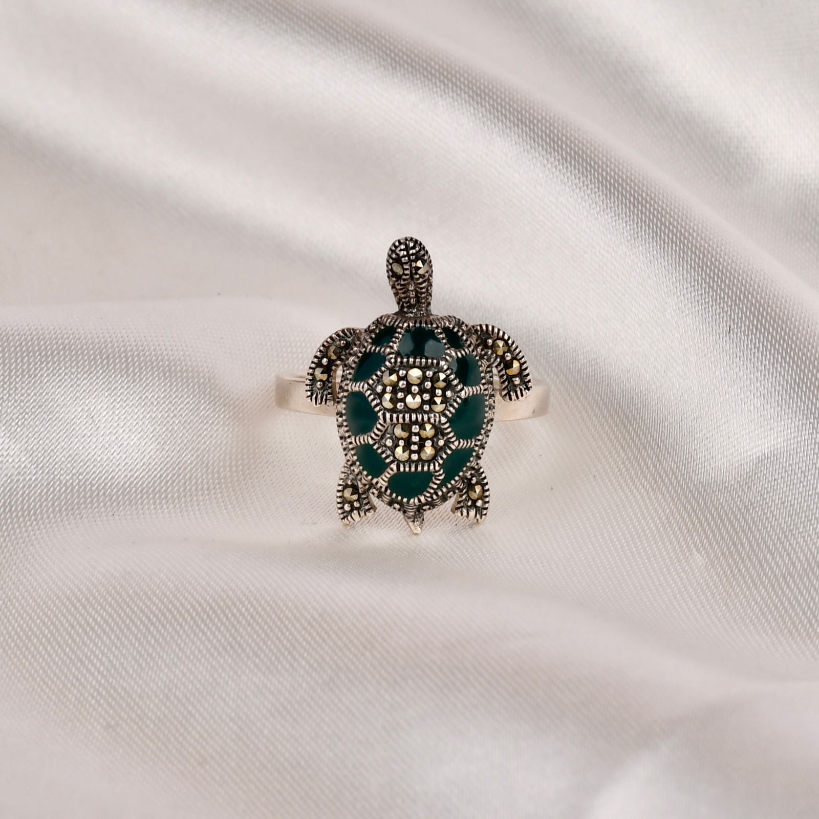 Sterling Silver Turtle Ring
