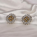 Sunburst Cluster Stud Earrings