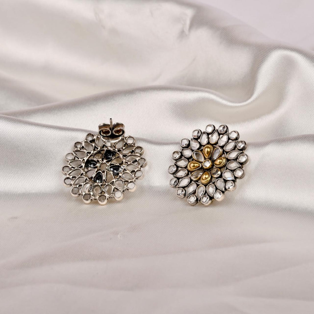 Sunburst Cluster Stud Earrings